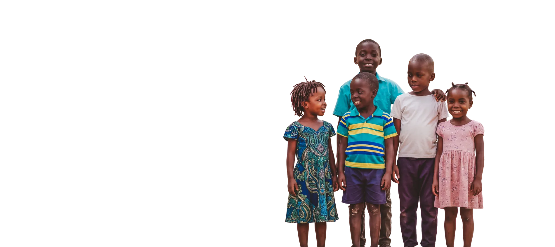 Children standing together